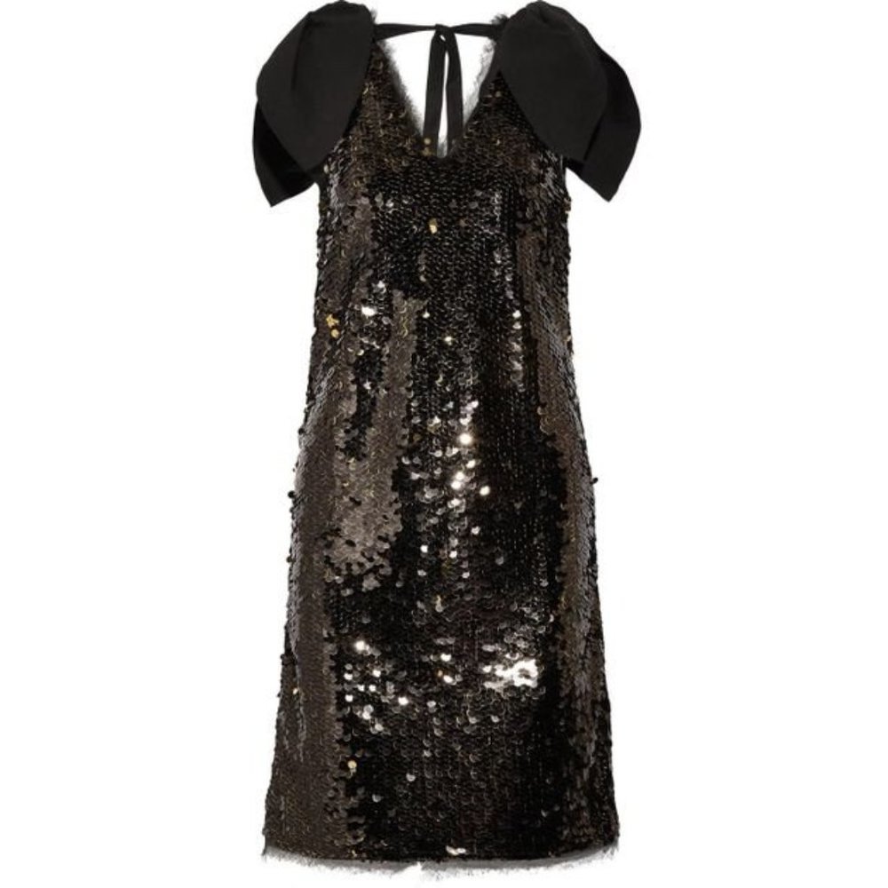 NWT Rejina Pyo Faye Poplin Sequin Tulle Dress - Picture 3 of 9